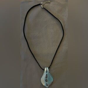Glass Pendant Necklace 18”- 20”
